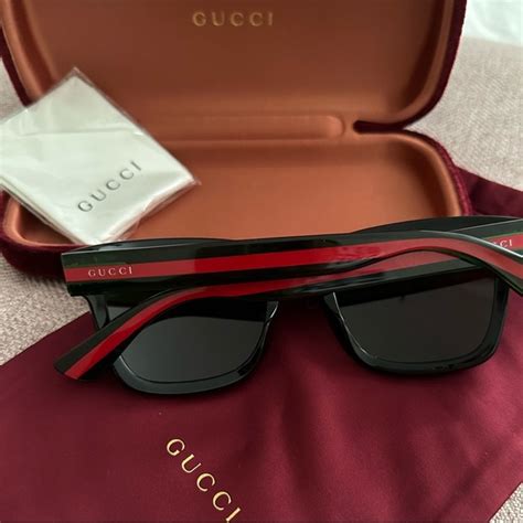 red black green gucci sunglasses|Gucci sunglasses red green stripe.